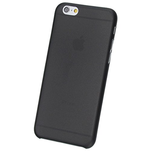 doupi® UltraSlim Case für Apple iPhone 6 Plus iPhone 6s Plus ( 5,5 Zoll ) 5.5" FeinMatt FederLeicht Hülle Bumper Cover Schutz Tasche Schale Hardcase ( schwarz ) - 2