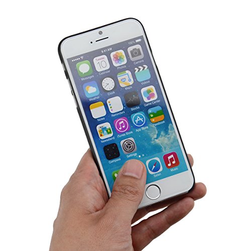 doupi® UltraSlim Case für Apple iPhone 6 Plus iPhone 6s Plus ( 5,5 Zoll ) 5.5" FeinMatt FederLeicht Hülle Bumper Cover Schutz Tasche Schale Hardcase ( schwarz ) - 3