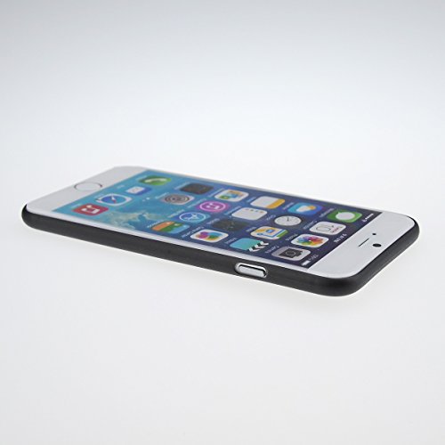 doupi® UltraSlim Case für Apple iPhone 6 Plus iPhone 6s Plus ( 5,5 Zoll ) 5.5" FeinMatt FederLeicht Hülle Bumper Cover Schutz Tasche Schale Hardcase ( schwarz ) - 6