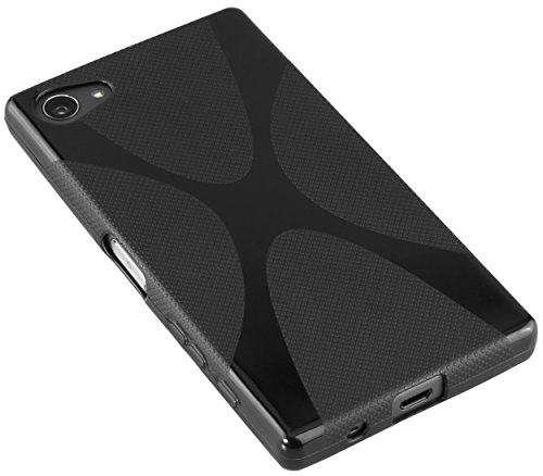 kazoj Schutzhülle Sony Xperia Z5 Compact Hülle im X-Design aus TPU in schwarz - 3