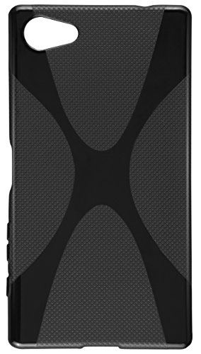 kazoj Schutzhülle Sony Xperia Z5 Compact Hülle im X-Design aus TPU in schwarz - 5