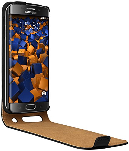 mumbi PREMIUM Leder Flip Case Samsung Galaxy S6 Edge Tasche - 2