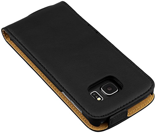mumbi PREMIUM Leder Flip Case Samsung Galaxy S6 Edge Tasche - 3