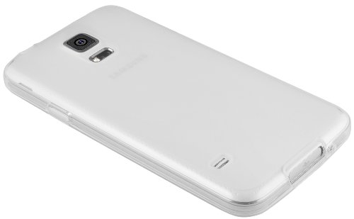 mumbi Schutzhülle Samsung Galaxy S5 / S5 Neo Hülle transparent weiss - 3