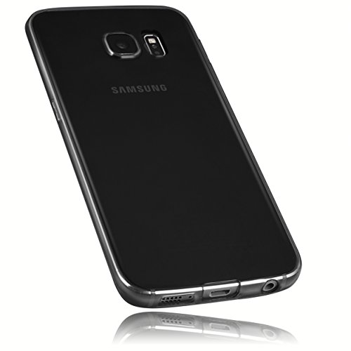 mumbi Schutzhülle Samsung Galaxy S6 Edge Hülle transparent schwarz (Ultra Slim - 0.55 mm) - 1