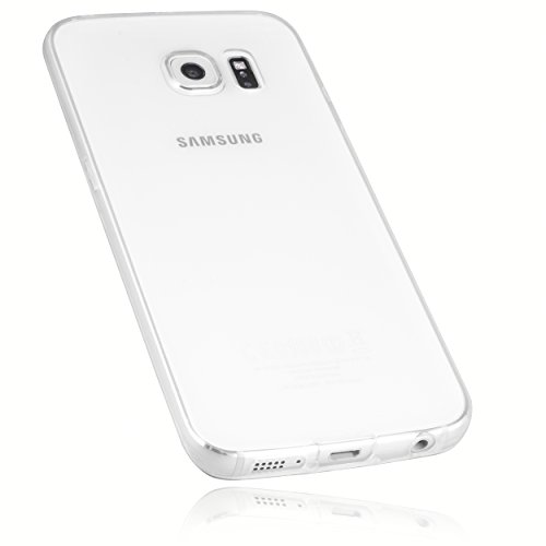 mumbi Schutzhülle Samsung Galaxy S6 Edge Hülle transparent weiss (Ultra Slim - 0.55 mm) - 1