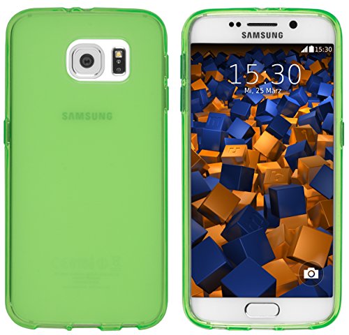 mumbi Schutzhülle Samsung Galaxy S6 / S6 Duos Hülle transparent grün (Slim - 1.2 mm) - 2