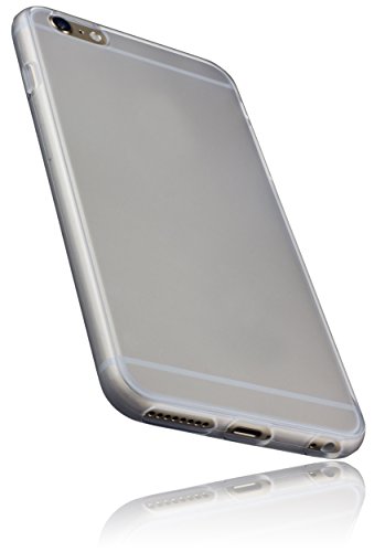 mumbi TPU Schutzhülle iPhone 6 Plus 6s Plus Hülle transparent weiss - 1