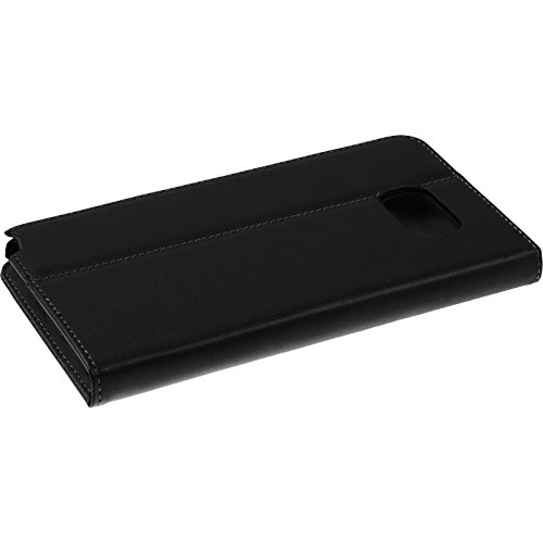 PhoneNatic Kunst-Lederhülle für Samsung Galaxy Note 5 Book-Case schwarz Tasche Galaxy Note 5 Hülle + 2 Schutzfolien - 4