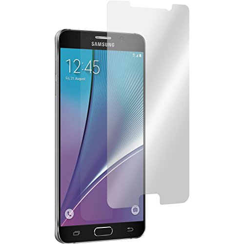 PhoneNatic Kunst-Lederhülle für Samsung Galaxy Note 5 Book-Case schwarz Tasche Galaxy Note 5 Hülle + 2 Schutzfolien - 7