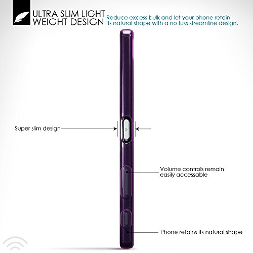 Sony Xperia Z5 Premium Case, Terrapin TPU Schutzhülle Tasche Case Cover für Sony Xperia Z5 Premium Hülle Transparent Lila - 6