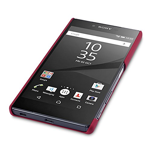 Sony Xperia Z5 Premium Schutzhülle, Terrapin Gummiertes Hardskin Hülle für Sony Xperia Z5 Premium Hülle Rot - 3