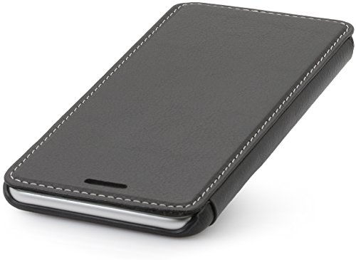 StilGut Book Type Case ohne Clip, Hülle aus Leder für Apple iPhone 6 Plus (5.5"), schwarz nappa - 4