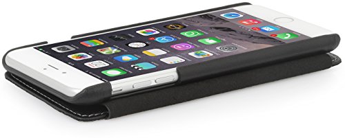 StilGut Book Type Case ohne Clip, Hülle aus Leder für Apple iPhone 6 Plus (5.5"), schwarz nappa - 7
