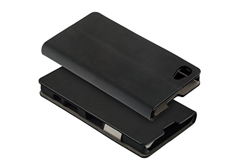 yayago Book style Tasche für Sony Xperia Z5 Compact Hülle Slim mit Standfunktion Schwarz - 3