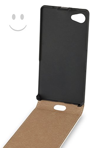 yayago Flip Case für Sony Xperia Z5 Compact Tasche Creme-Weiß - 3