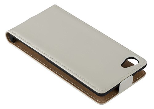 yayago Flip Case für Sony Xperia Z5 Compact Tasche Creme-Weiß - 4