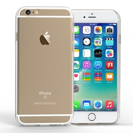 Yousave Accessories iPhone 6S / 6 Hülle Ultradünne 0.6mm Silikon Gel Schutzhülle - Transparent - 1