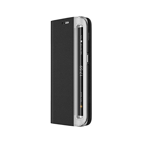 Zenus Minimal Diary Echtleder-Klapptasche für Samsung Galaxy S6 Edge schwarz - 3