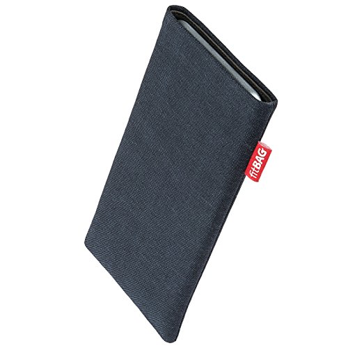 fitBAG Jive Blau Handytasche Tasche aus Textil-Stoff mit Microfaserinnenfutter für HTC One A9 - 1