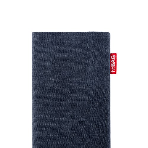 fitBAG Jive Blau Handytasche Tasche aus Textil-Stoff mit Microfaserinnenfutter für HTC One A9 - 4