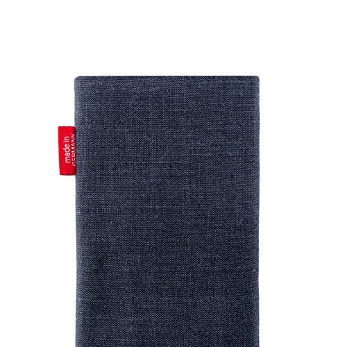 fitBAG Jive Blau Handytasche Tasche aus Textil-Stoff mit Microfaserinnenfutter für HTC One A9 - 5