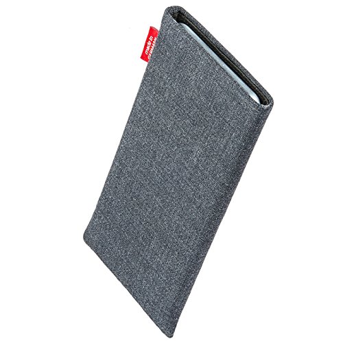 fitBAG Jive Grau Handytasche Tasche aus Textil-Stoff mit Microfaserinnenfutter für Apple iPhone 6 / iPhone 6S - 2