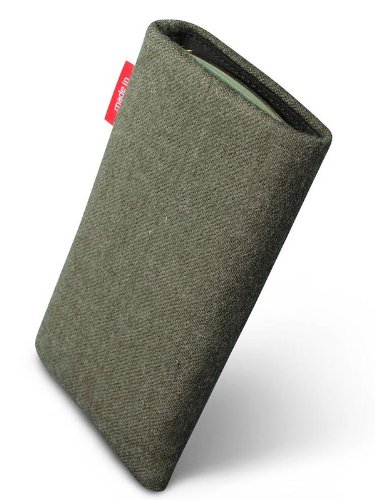 fitBAG Trachten Edelweiß Handytasche Tasche aus Textil-Stoff mit Microfaserinnenfutter für HTC One M8 (neues Modell April 2014) - 2