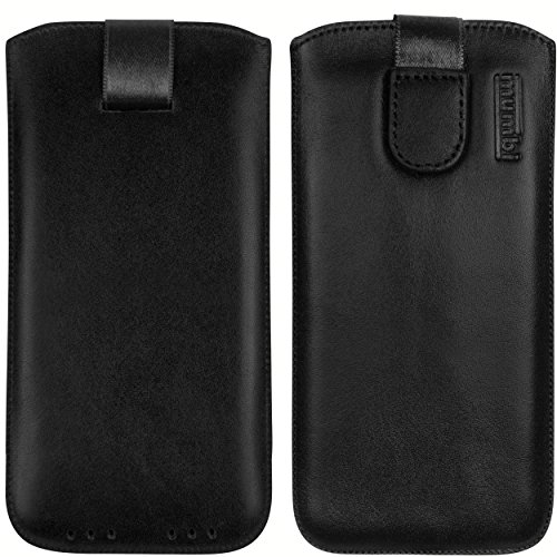 mumbi ECHT Ledertasche BlackBerry Leap Tasche Leder Etui (Lasche mit Rückzugfunktion Ausziehhilfe) - 7