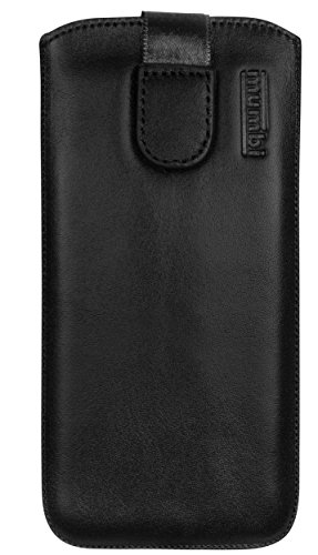 mumbi ECHT Ledertasche Huawei P8 Lite Tasche Leder Etui (Lasche mit Rückzugfunktion Ausziehhilfe) - 3