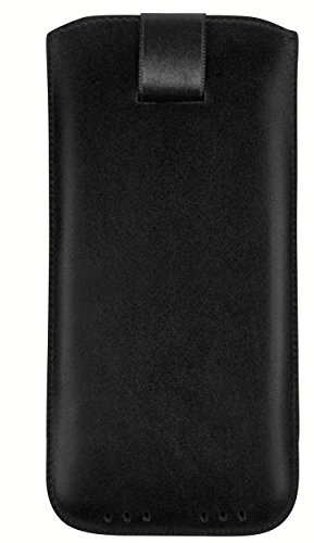 mumbi ECHT Ledertasche Huawei P8 Lite Tasche Leder Etui (Lasche mit Rückzugfunktion Ausziehhilfe) - 4