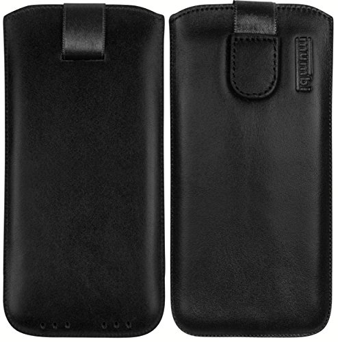 mumbi ECHT Ledertasche Huawei P8 Lite Tasche Leder Etui (Lasche mit Rückzugfunktion Ausziehhilfe) - 5