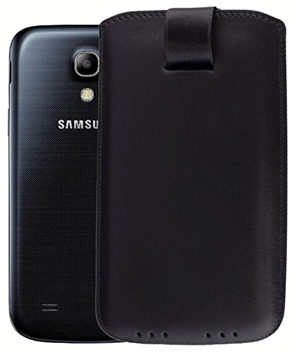 mumbi ECHT Ledertasche Samsung Galaxy S4 mini Tasche Leder Etui (Lasche mit Rückzugfunktion Ausziehhilfe) - 3