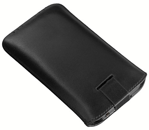 mumbi ECHT Ledertasche Samsung Galaxy S4 mini Tasche Leder Etui (Lasche mit Rückzugfunktion Ausziehhilfe) - 5
