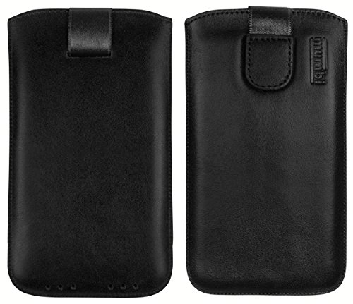mumbi ECHT Ledertasche Samsung Galaxy S4 mini Tasche Leder Etui (Lasche mit Rückzugfunktion Ausziehhilfe) - 8