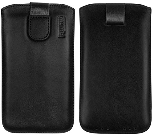 mumbi ECHT Ledertasche Samsung Galaxy S5 Mini Tasche Leder Etui (Lasche mit Rückzugfunktion Ausziehhilfe) - 8