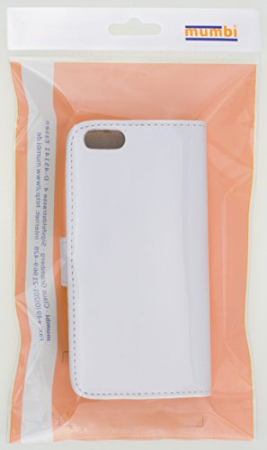 mumbi Ledertasche im Bookstyle für iPhone SE 5 5S Tasche weiß - 8