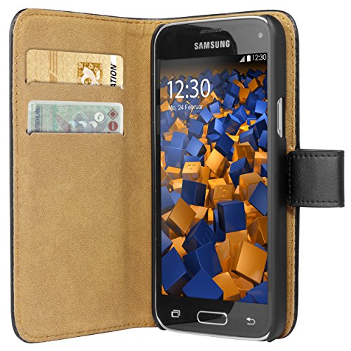 mumbi Ledertasche im Bookstyle für Samsung Galaxy S5 Mini Tasche - 2