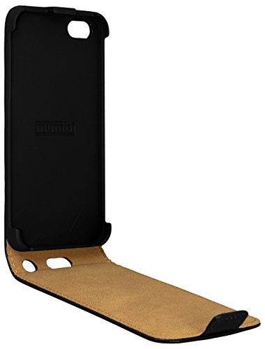 mumbi PREMIUM Leder Flip Case iPhone SE 5 5S Tasche - 6