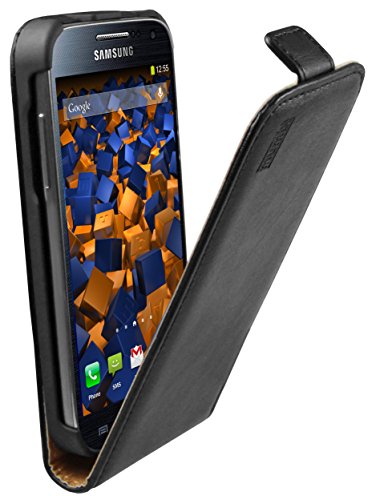 mumbi PREMIUM Leder Flip Case Samsung Galaxy S4 mini Tasche - 1