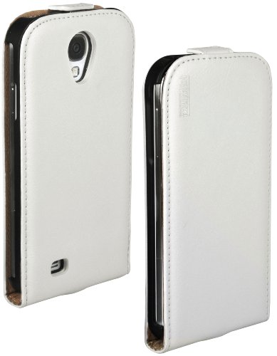 mumbi PREMIUM Leder Flip Case Samsung Galaxy S4 Tasche weiss - 6