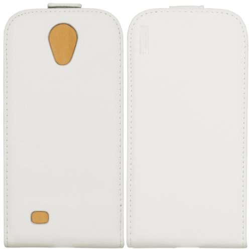 mumbi PREMIUM Leder Flip Case Samsung Galaxy S4 Tasche weiss - 8