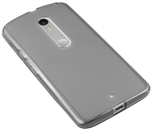 mumbi Schutzhülle Motorola Moto X Play Hülle transparent schwarz - 3