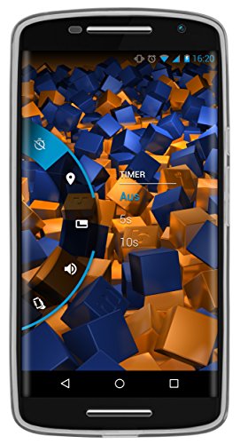 mumbi Schutzhülle Motorola Moto X Play Hülle transparent schwarz - 4