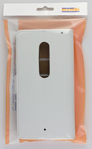 mumbi Tasche im Bookstyle für Motorola Moto X Play Tasche weiss - 8