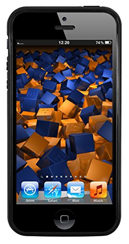 mumbi TPU Silikon Schutzhülle iPhone SE 5S 5 Hülle in schwarz - 7