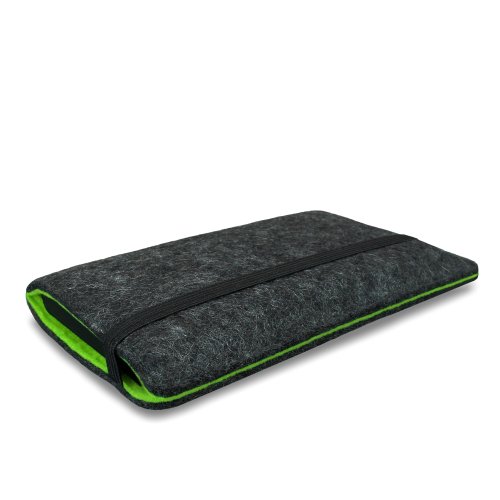 Stilbag Filztasche 'FINN' für HTC One (M8) - Farbe: anthrazit/grün - 2