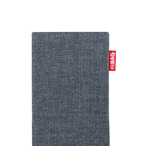 fitBAG Jive Grau Handytasche Tasche aus Textil-Stoff mit Microfaserinnenfutter für Apple iPhone 6 Plus / 6S Plus / 7 Plus (5,5 Zoll) - 4