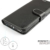 Huawei P10 Hülle, KingShark [Ständer Funktion] Huawei P10 Schutzhülle, Premium PU Leder Flip Tasche Case mit Integrierten Kartensteckplätzen und Ständer für Huawei P10-Leder Serie schwarz - 