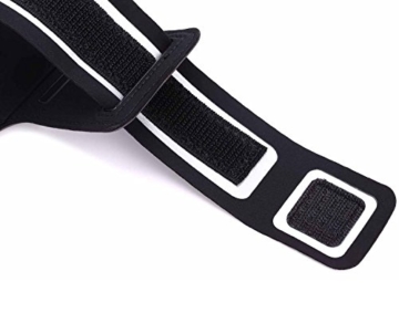 iPhone 7 Plus Armband, Profer Neopren Fit Sportarmband Gürtel Armbänder mit verstellbarer Riemen für iPhone 7 Plus (Armband-schwarz) - 